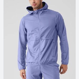 ALO Yoga Men's Lavender Windbreaker Jacket